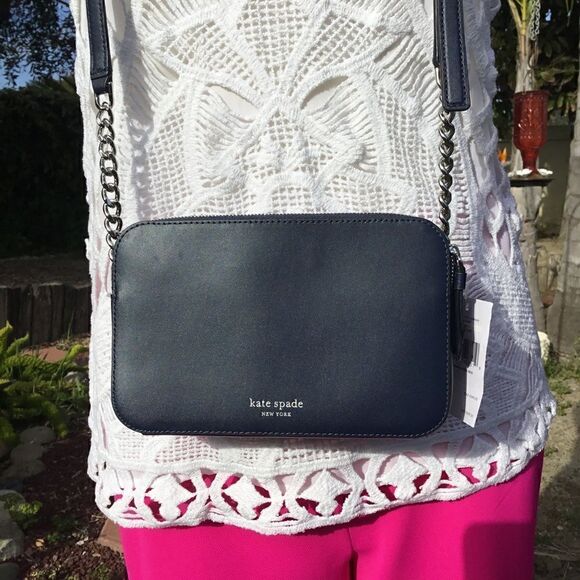 KATE SPADE DOUBLE ZIP CROSSBODY ZIBI - Picture 8 of 10